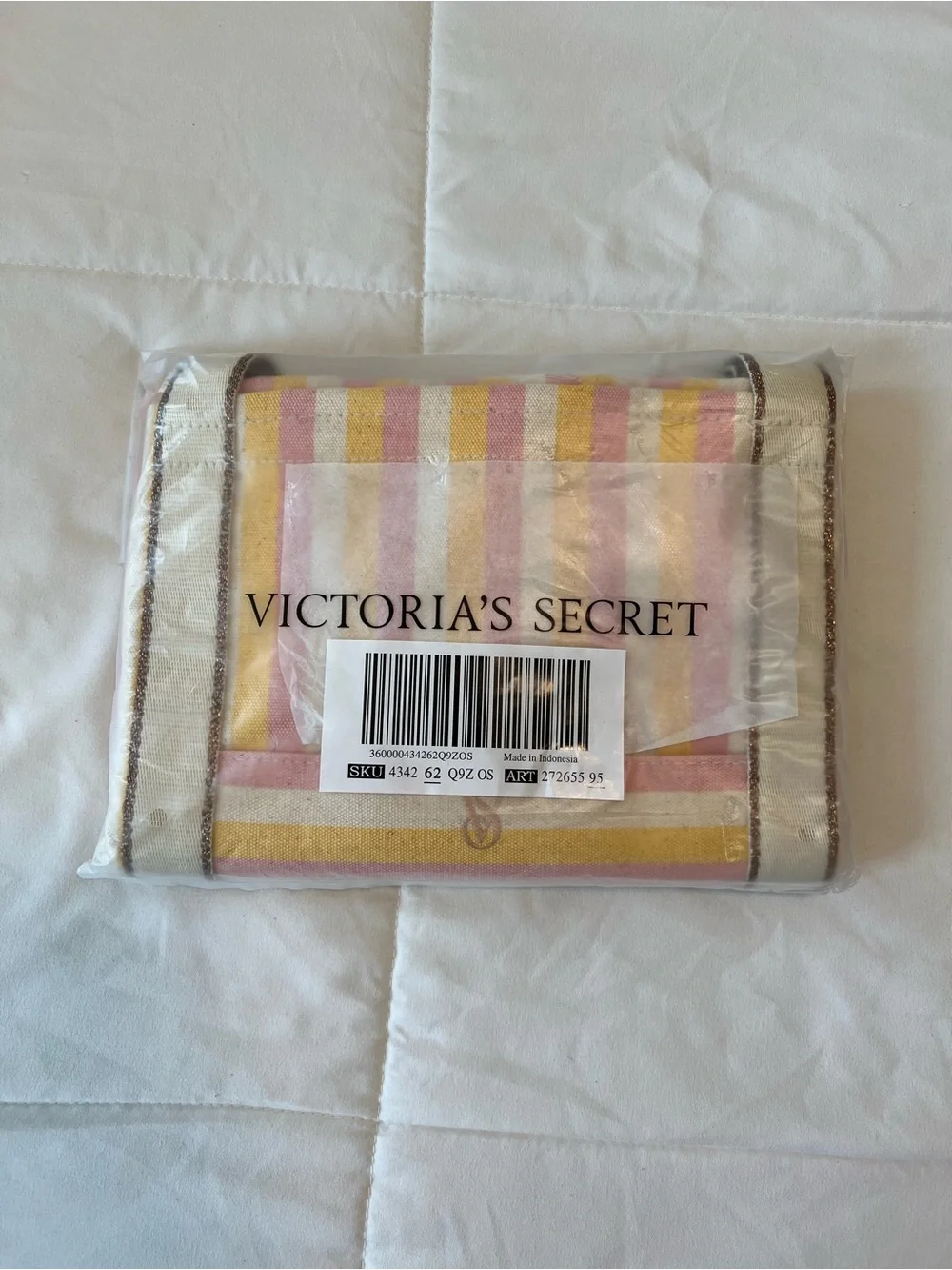 Canvas Striped Tote Bag